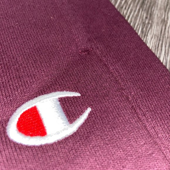 Champion Reverse Weave Sweatpants Wine Burgundy Mens Size Vintage NEW - Picture 6 of 9